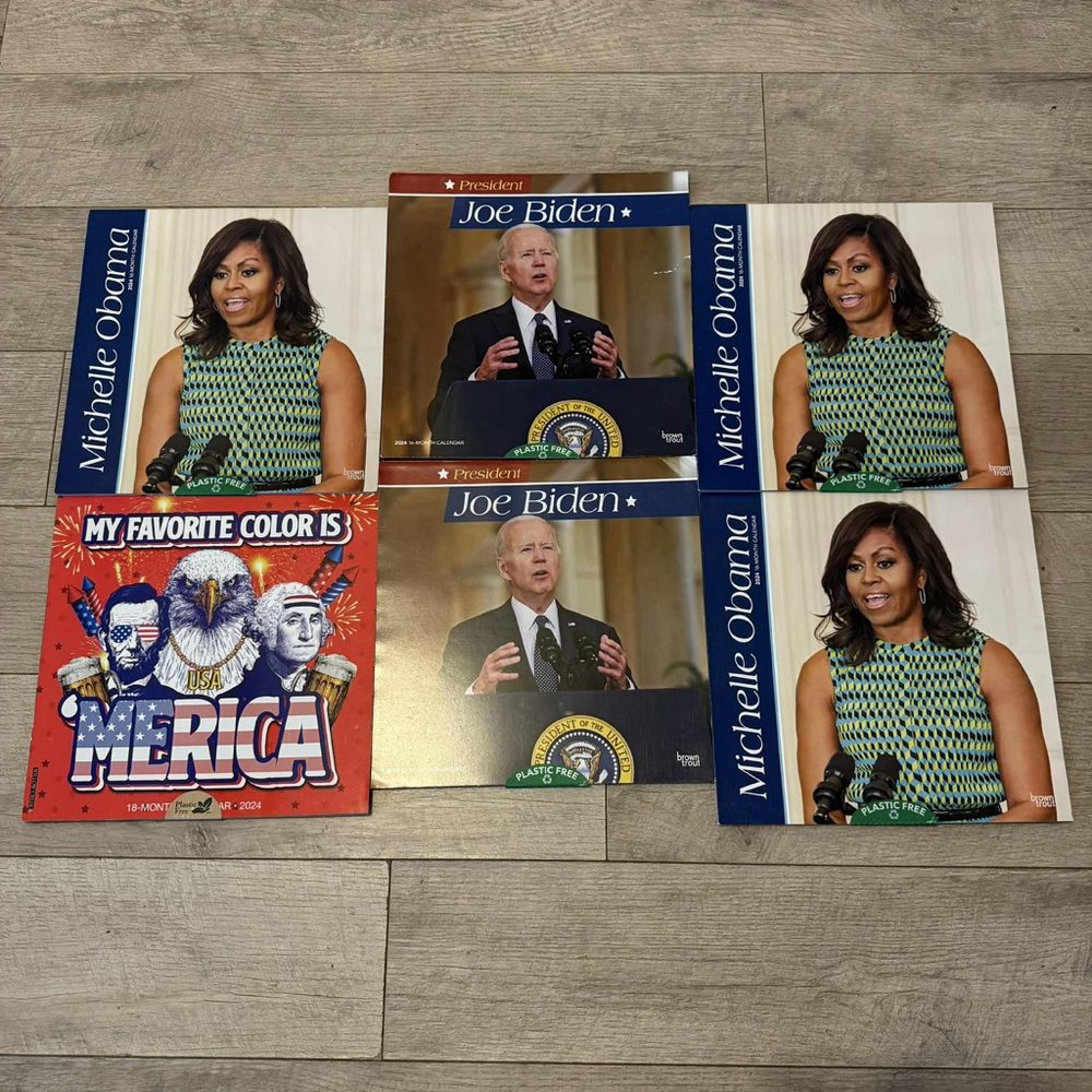 BrownTrout Calendars: Joe Biden, Michelle Obama, and 'Merica 2024 Calendars

Ann